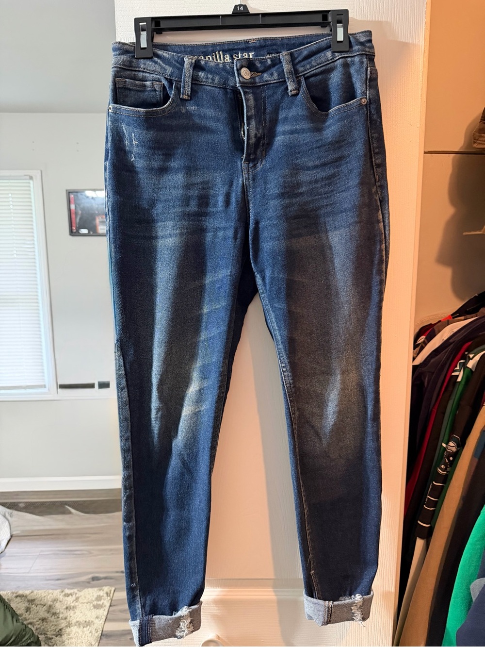 Vanilla Star Women’s Dark Blue Slim Jeans - Picture 1 of 3